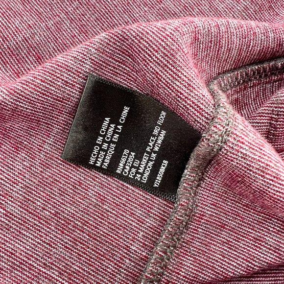 Anthropologie Harlyn Blazer Sweater Womens Small Gray Knit Striped Pockets Long - Picture 3 of 5